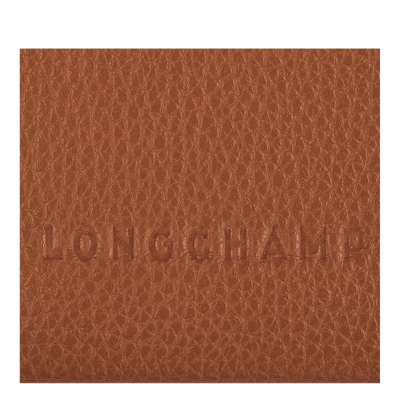 Tarjeteros Longchamp Le Foulonné Hombre Marrom | LEHD-87395